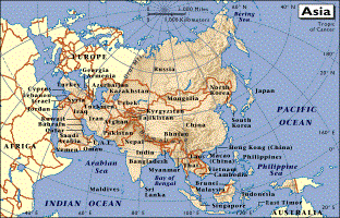 Carte Asie