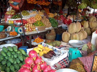 Cambodge - Marché à Phnom Penh