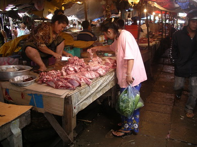 Laos - Marché de Vientiane